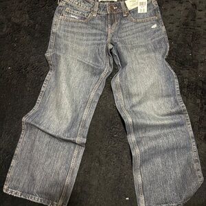 Hollister Ultra Low-Rise Baggy Jeans - Dark Blue